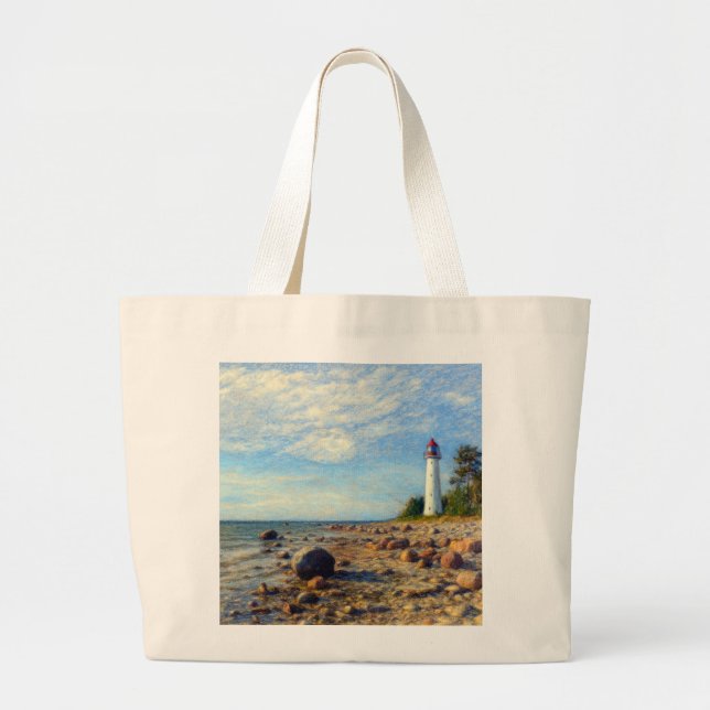 Vormsi Stillness Large Tote Bag (Front)
