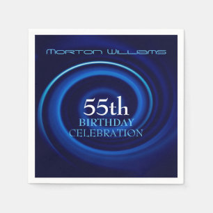 Vortex 55th Birthday Celebration Paper Napkins