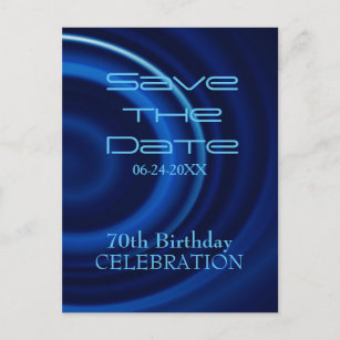 70th Birthday Save The Date Cards Zazzle Uk