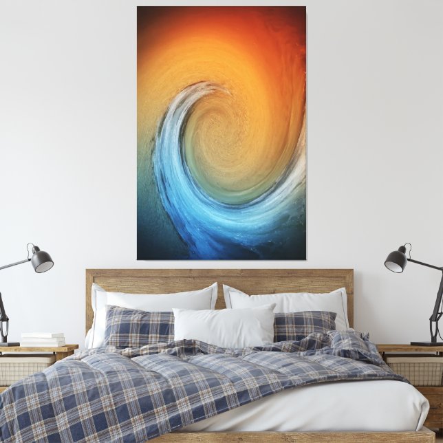 Vortex Canvas Print (Insitu(Bedroom))