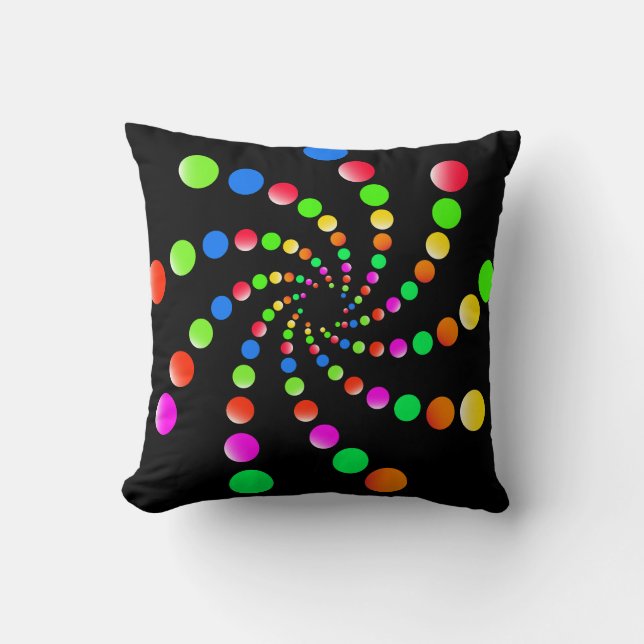 Vortex Colourful art Cushion (Front)