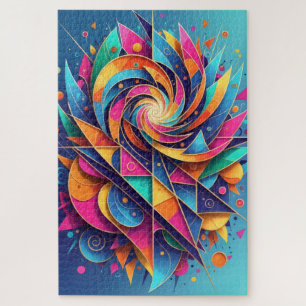 Vortex of Colour Abstract Puzzle –Extreme Challeng