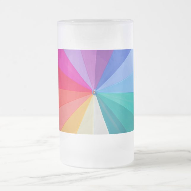 vortex of colours frosted 16 oz  classic mug (Center)