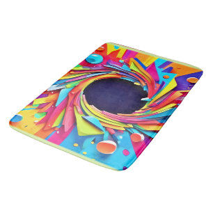 Vortex of Vitality Art Bath Mat