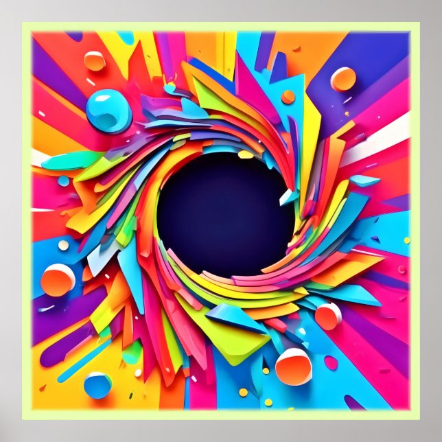 Vortex of Vitality Art Poster (Front)