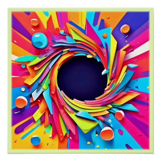 Vortex of Vitality Art Poster (Front)