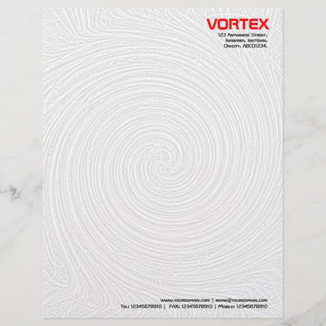 Vortex - White to Grey Letterhead (Front)