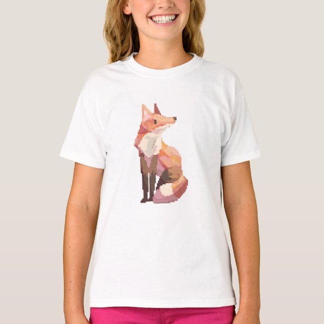 Vos, Pixel Art, Fox T-Shirt (Front)
