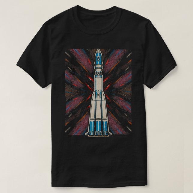 Vostok Rocket T-Shirt (Design Front)
