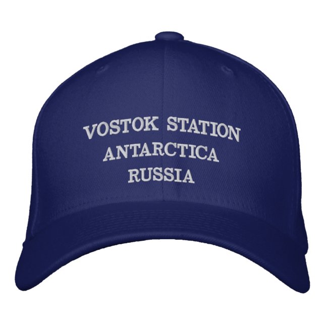 Vostok Station Russia Antarctica Hat (Front)