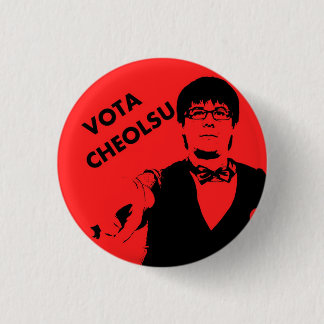 Vota a cheolsu 3 cm round badge