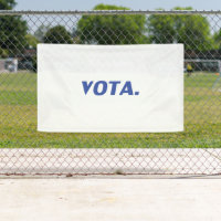 Vota vote in Spanish blue white modern political