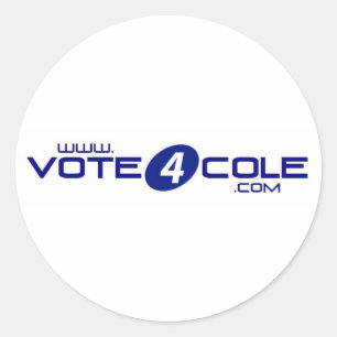 Vote4Cole Stickers