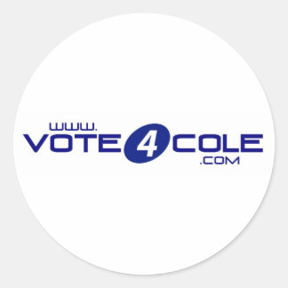 Vote4Cole Stickers