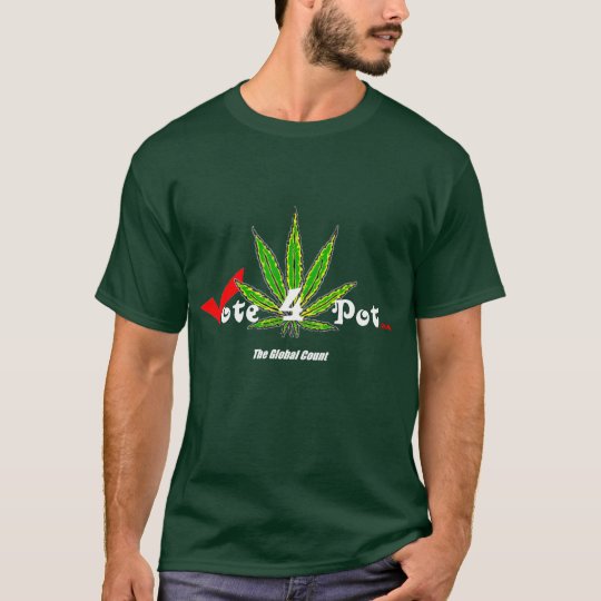 Vote4Pot Black T-Shirt