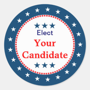 Vote 2012 classic round sticker