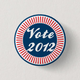 Vote 2012 Election 3 Cm Round Badge