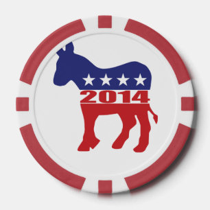 Vote 2014 Democratic Party Poker Chips
