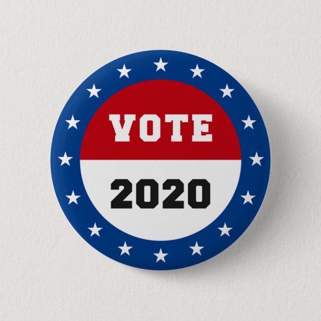 Vote 2020 Election 6 Cm Round Badge (Front)