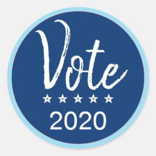 Vote 2020 Election Five Stars Classic Round Sticker