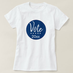 Vote 2024 Election Five Stars Blue Non-Partisan T-Shirt