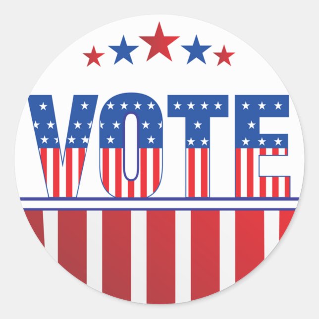 Vote 2024 Elections  Classic Round Sticker (Front)