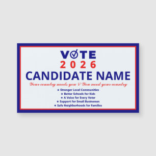 Vote 2026 Candidate Name Patriotic Campaign