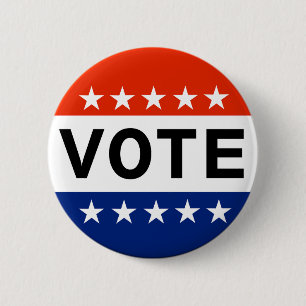 Vote 2026 Midterm Election 6 Cm Round Badge