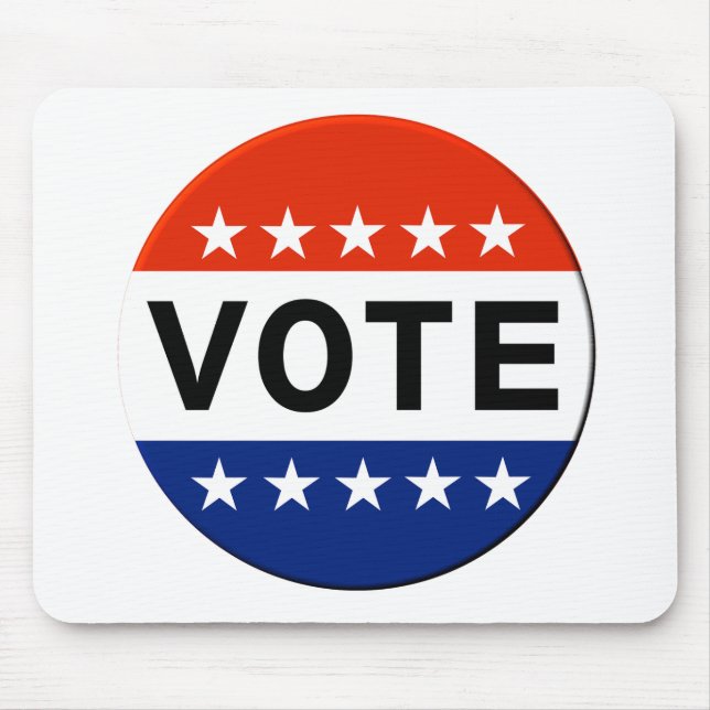 Vote 2026 Midterm Election Mouse Mat (Front)