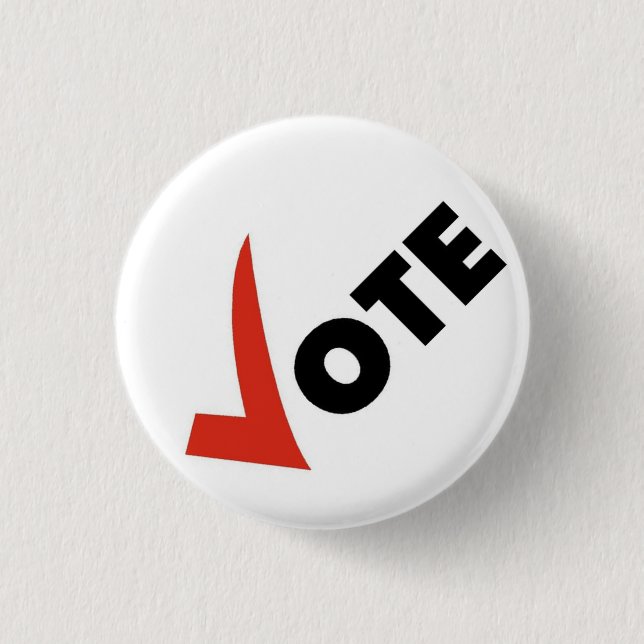 vote 3 cm round badge (Front)