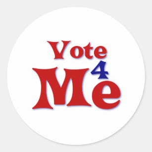 Vote For Me Stickers & Labels | Zazzle UK