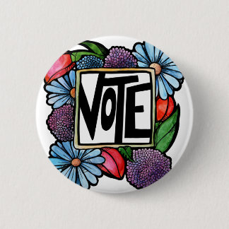 VOTE 6 CM ROUND BADGE