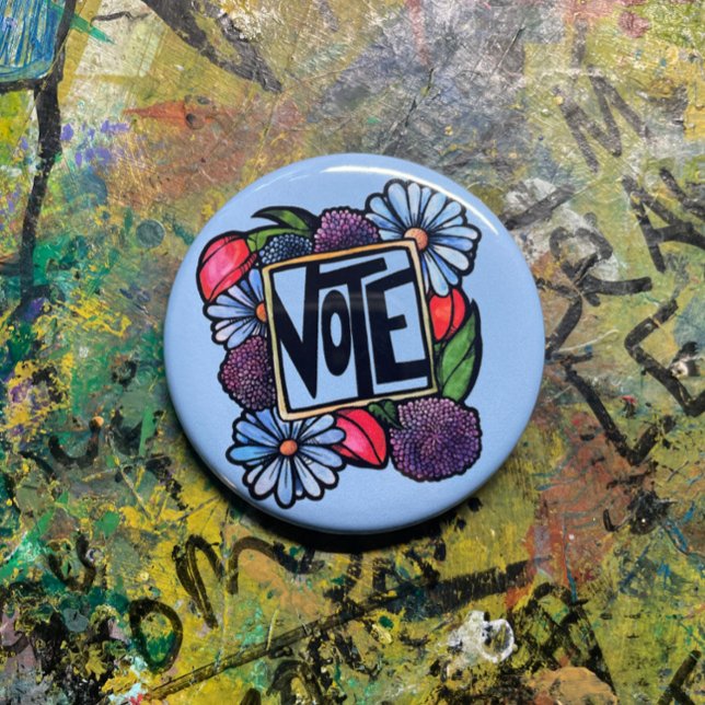 VOTE 6 CM ROUND BADGE (Creator Uploaded)