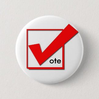 Vote 6 Cm Round Badge