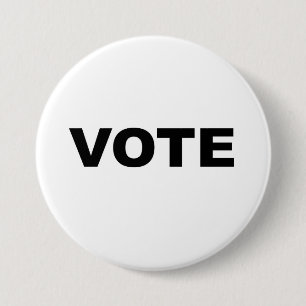 Vote 7.5 Cm Round Badge