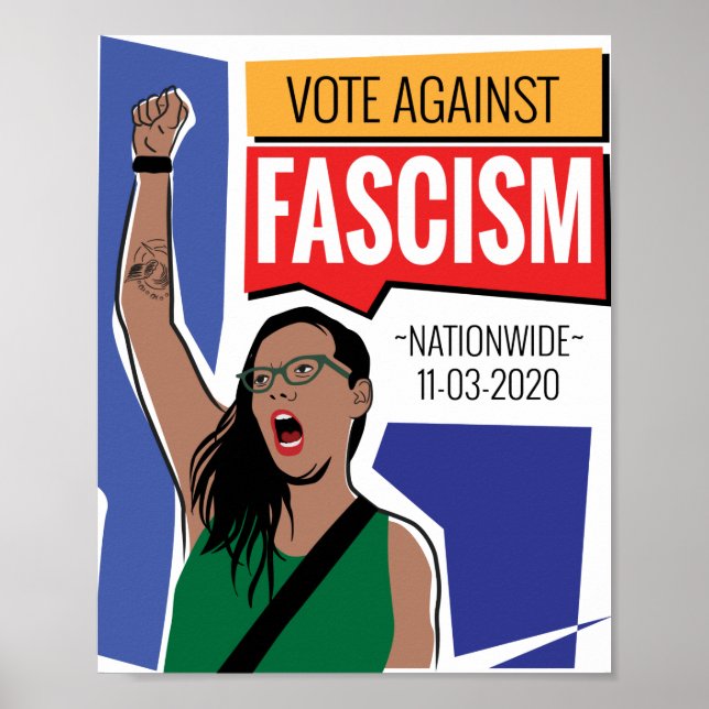Vote Against Fascism Poster (Front)