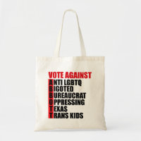 Vote Against Greg Abbott Texas Democrat Word Poem