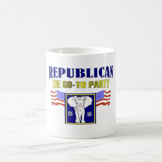 Vote and join the Republican party Coffee Mug (Center)