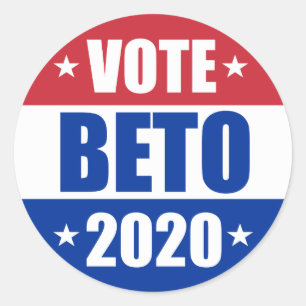 Vote Beto O'rourke for President 2020 Election Classic Round Sticker