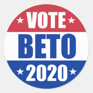 Vote Beto O'rourke for President 2020 Election Classic Round Sticker