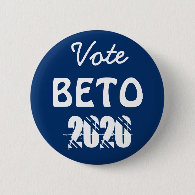 Vote Beto O'Rourke for President 2020 US Election 6 Cm Round Badge (Front)