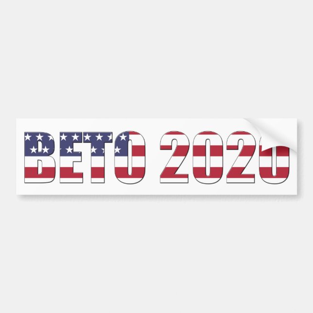 Vote Beto O'rourke President 2020 USA Election Bumper Sticker (Front)