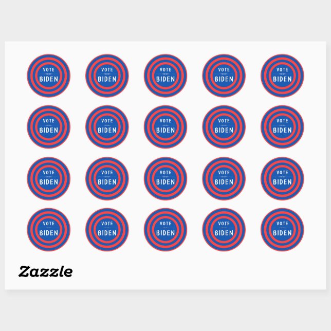 Vote Biden Democrat Party Classic Round Sticker (Sheet)