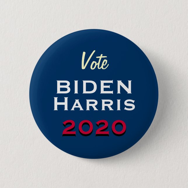 Vote BIDEN HARRIS 2020 Campaign Button (Front)