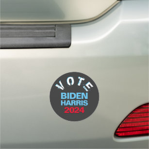 VOTE BIDEN HARRIS 2024 Red White Black Car Magnet