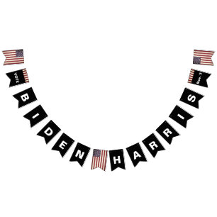 Vote BIDEN HARRIS on Nov 3 Bunting Flag Banner