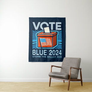 Vote Blue 2024 Presidential Election Tapestry