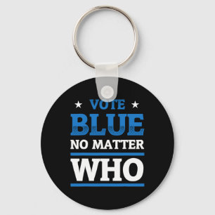 Vote Blue Anti Trump For President Election Democr Key Ring