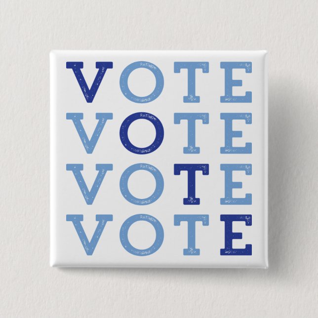 Vote Blue - Blue Wave Button - Vote for Democrats (Front)