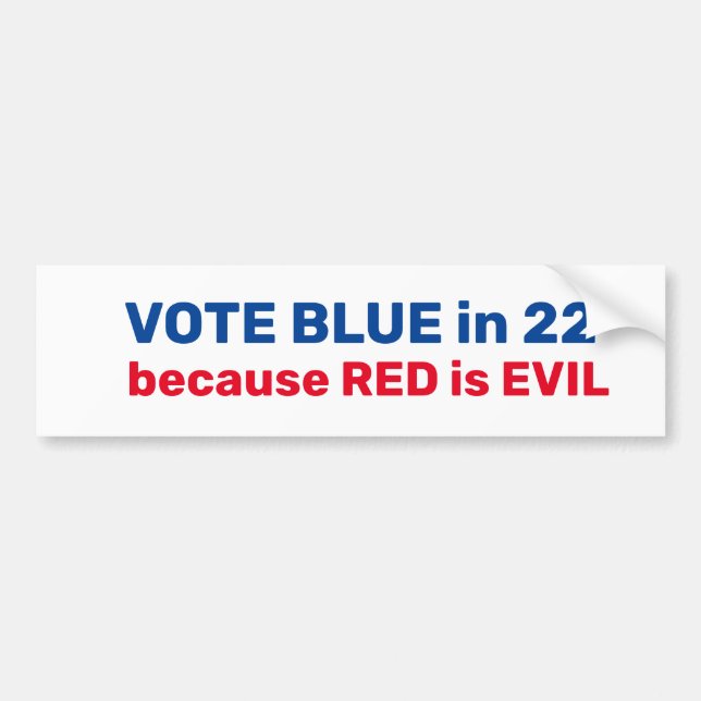 Vote Blue Bumper Sticker (Front)